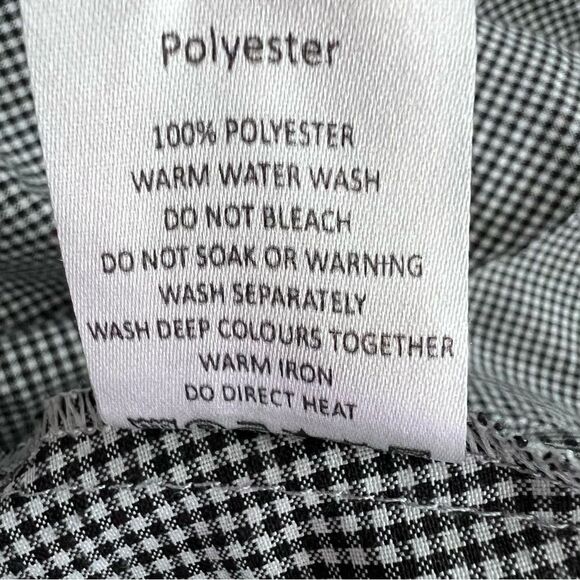 MLM Label Off-Shoulder Black and White Gingham Top Size M - Picture 5 of 5